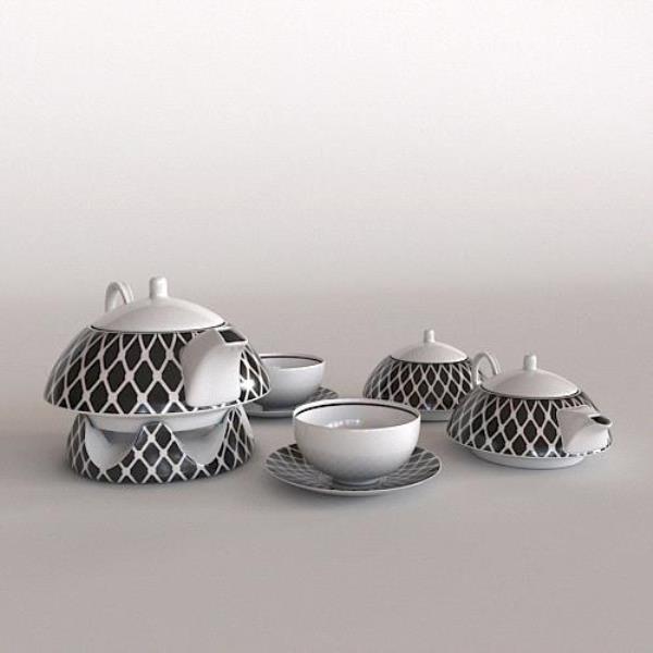 Tea Set 3D Model